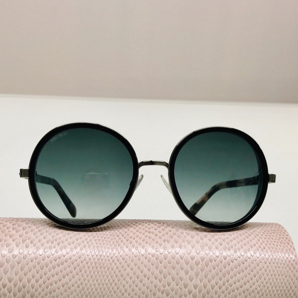 NWT Jimmy Choo Andie 807/9O Black Sunglasses - Picture 6 of 8